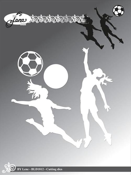 By Lene dies Girl silhouette Bold 2,9x2,9cm